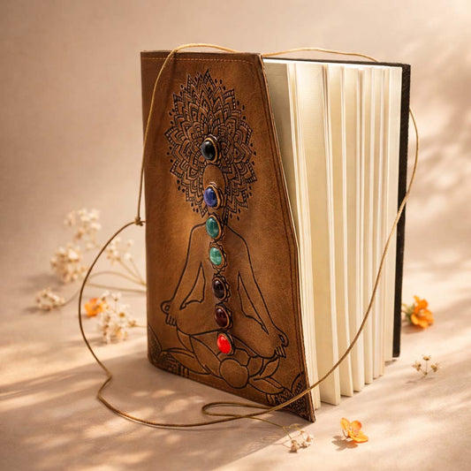premium Chakra Healing Leather Journal