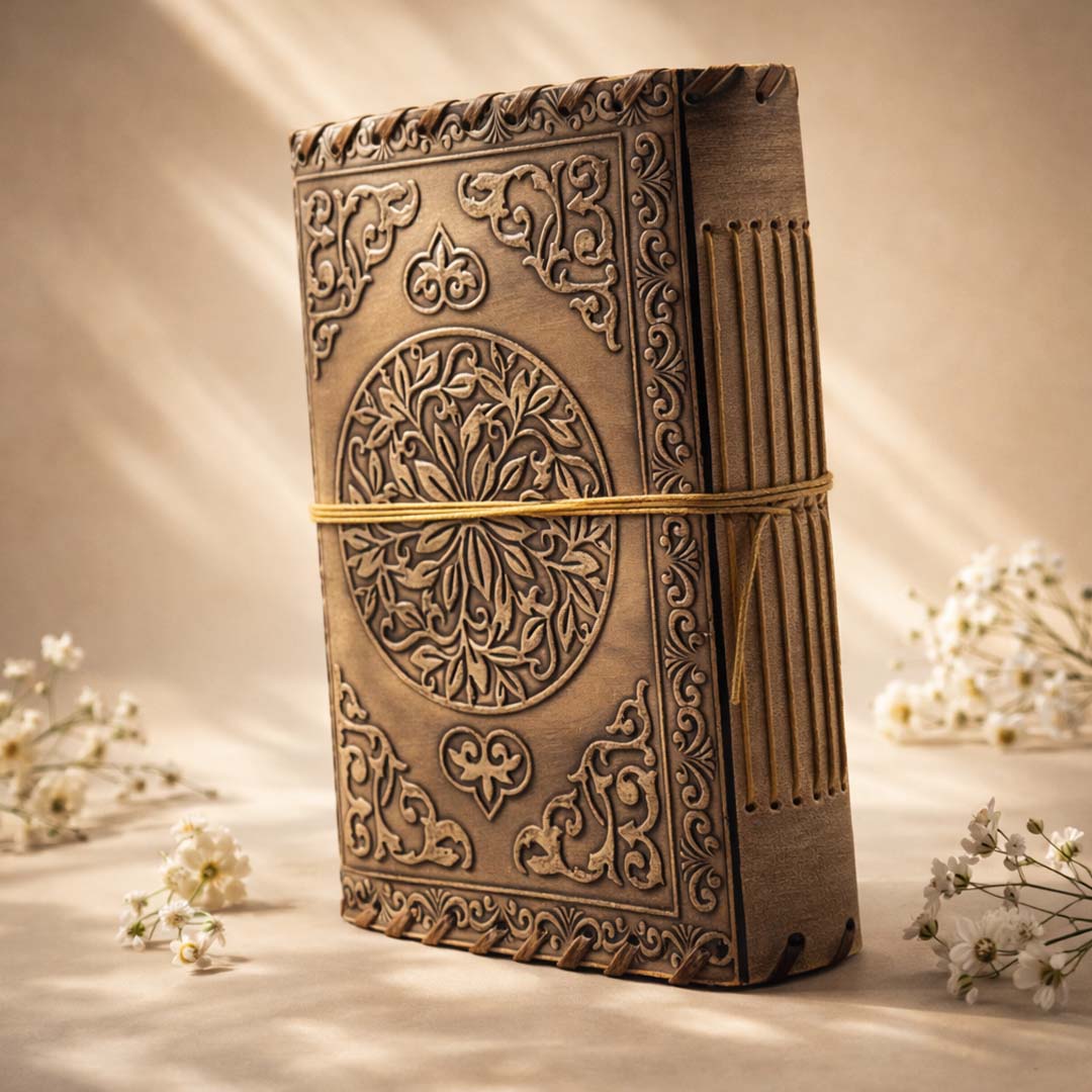 Celestial Moon Leather Journal