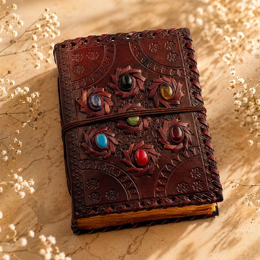 Best Quality Royal Chakra Stone Leather Journal
