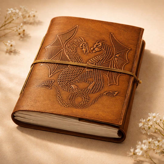 Dragon Embossed Leather Journal