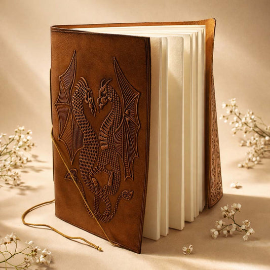 Dragon Embossed Leather Journal